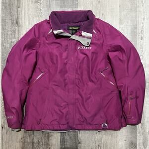 Klim Jacket Womens Large Purple Full Zip Allure Parka Snowmobile Snow Goretex